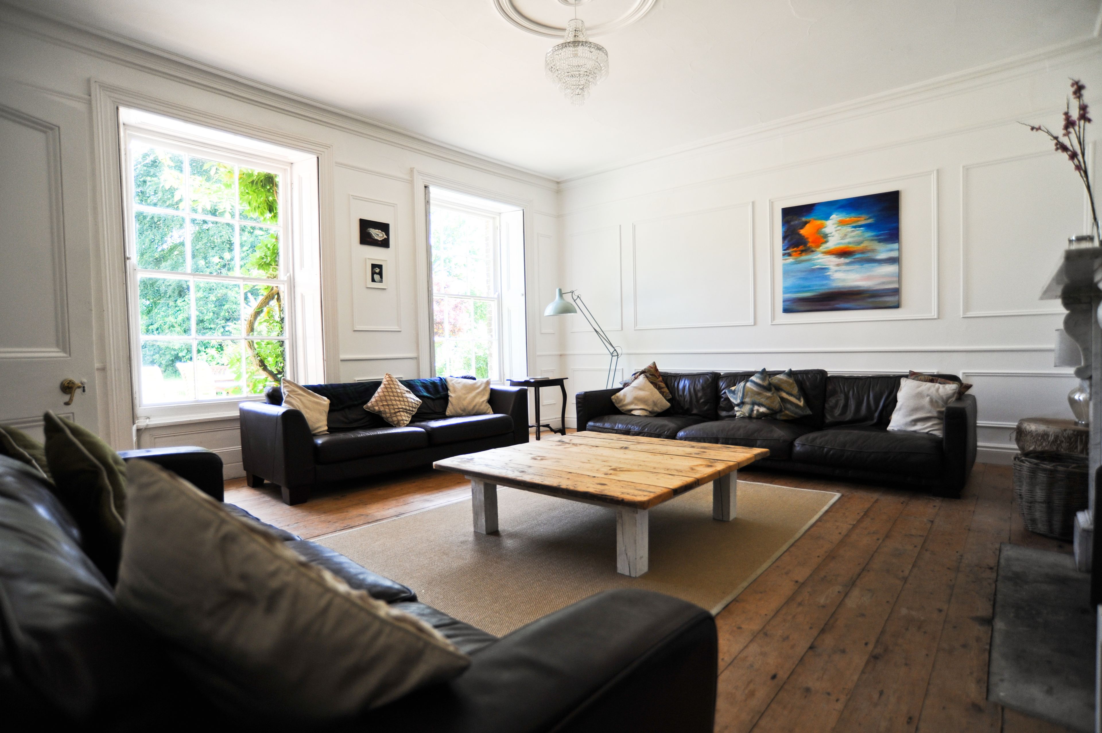 Deluxe-herbergi með tvíbreiðu rúmi | Stofa