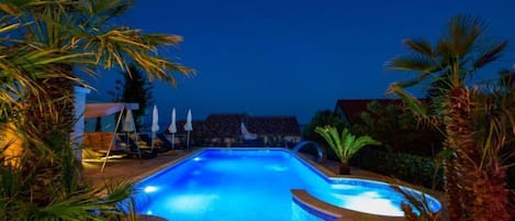 A heated pool