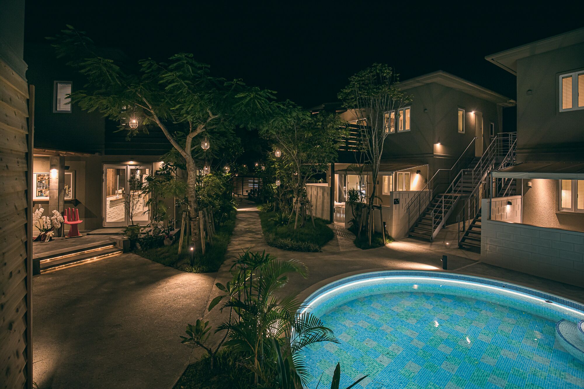 Fachada del alojamiento - Noche