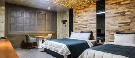 Twin Room (Disposable bed sheets, Bathtub) | MörklÀggningsgardiner, strykjÀrn/strykbrÀda, gratis wi-fi och sÀngklÀder