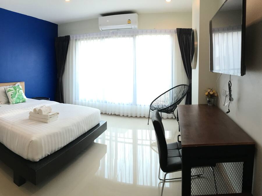 Basic Double Room | Individually decorated, desk, laptop workspace, blackout curtains