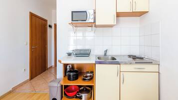 Apartment (Studio With Balcony) | Private kitchenette | Fridge, electric kettle
