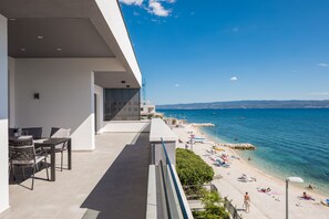 Luxury Apartment, 3 Bedrooms, Sea View, Beachfront (App 4) | Beach/ocean view - Villa Four Brothers Penthouse Suite (Podstrana)