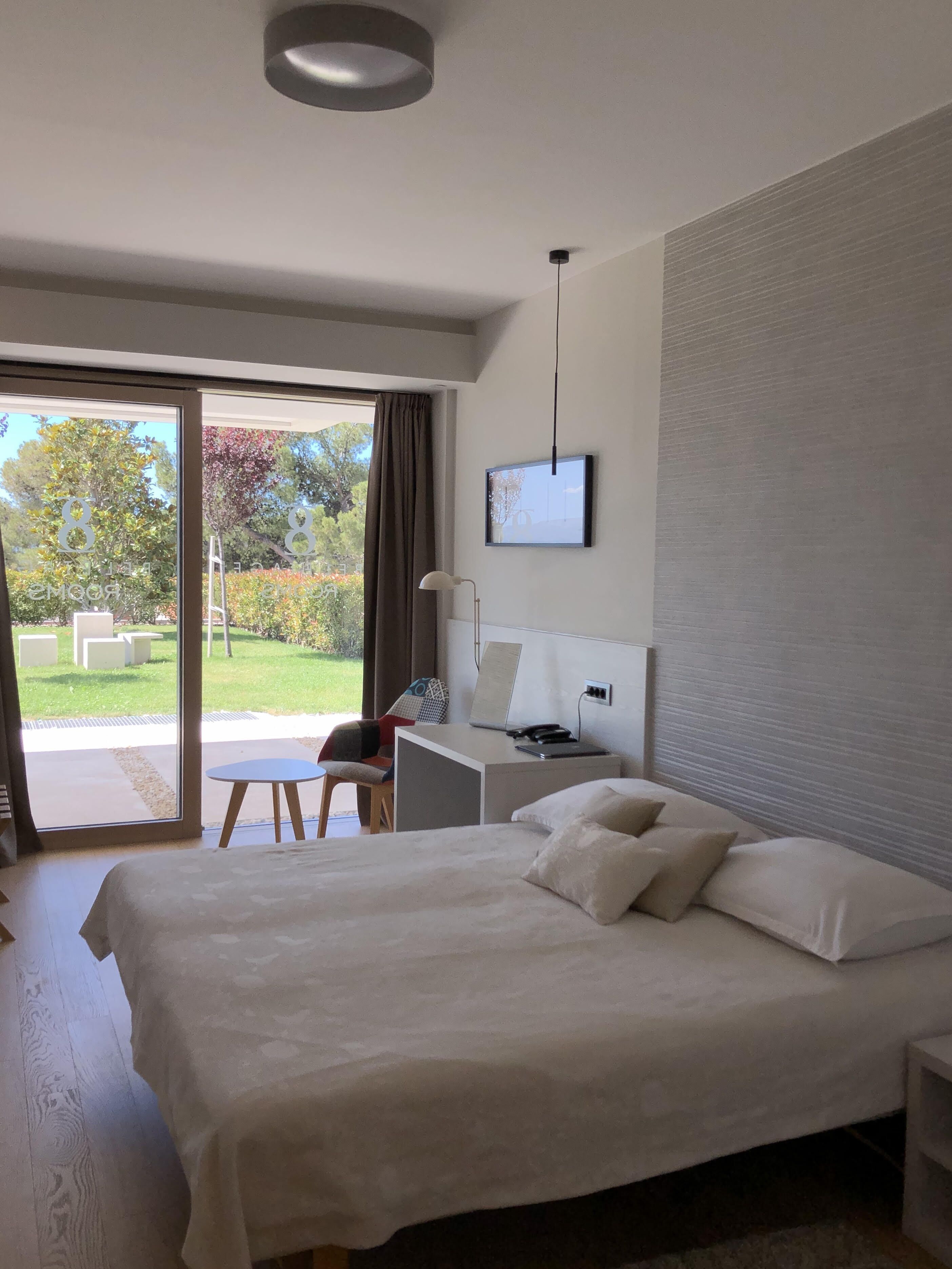 In-room safe, desk, laptop workspace, blackout curtains