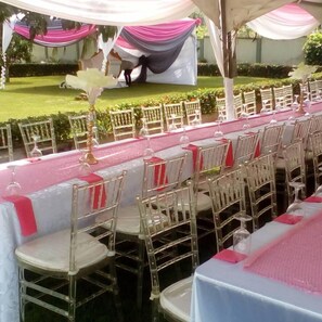 Aussenbereich für Hochzeiten