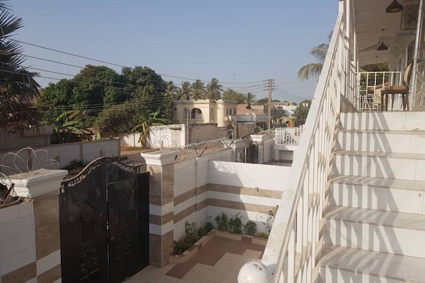 Vue depuis lâhĂ©bergement