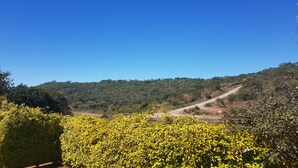 A clear view of a hilly landscape with a dirt road leading up the hill. - Pachigomo Guest House (Goromonzi)