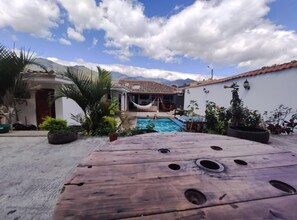 Property grounds - Hostel las Palmas (Vilcabamba)