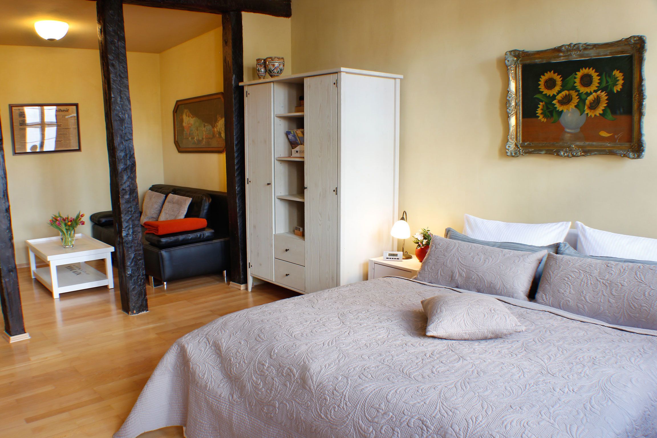 Apartment (Gartenterrasse) | 1 Schlafzimmer, Schreibtisch, Babybetten, Reisekinderbett
