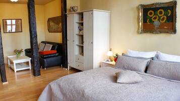 Apartment (Gartenterrasse) | 1 Schlafzimmer, Schreibtisch, Babybetten, Reisekinderbett