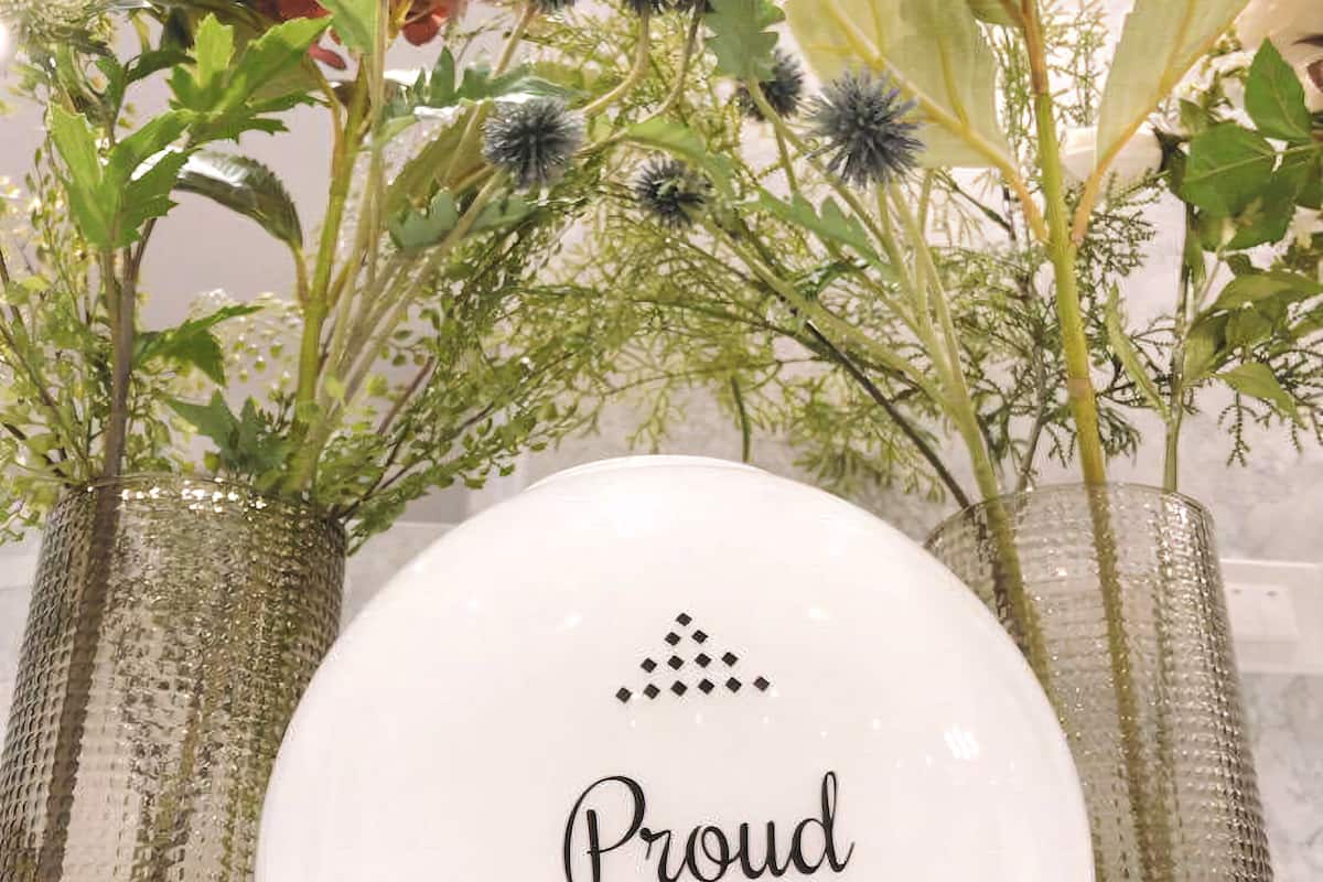 outdoor wedding area