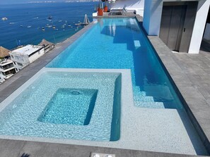 A heated pool