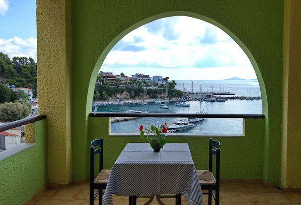 Double or Twin Room, Sea View | Balcony view