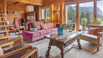 TV, fireplace, DVD player