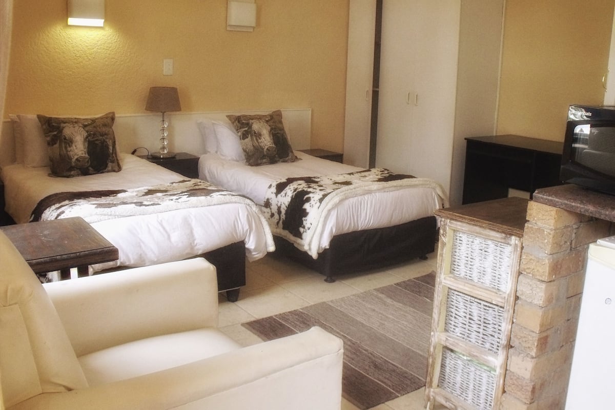 Twin Room (204 (5)) | Laptop workspace, iron/ironing board (on request), WiFi (free)