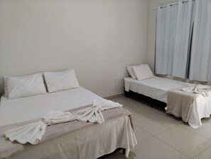 Blackout curtains, free WiFi, bed sheets