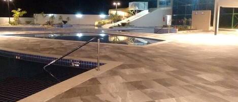 Indoor pool, outdoor pool