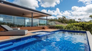 A heated pool