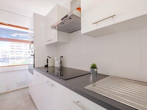 Fridge, microwave, dishwasher, toaster