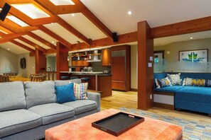 TV, fireplace, offices