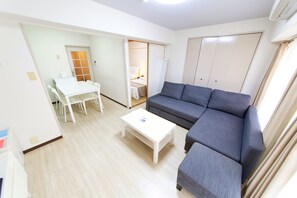 2 Bedroom Apartment (Up to 10 People) | Living room | Flat-screen TV - Grandouce Nipponbashi-Higashi III (Osaka)