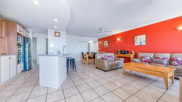 Apartment, 3 Bedrooms, 2 Bathrooms | Living area | Flat-screen TV, DVD player