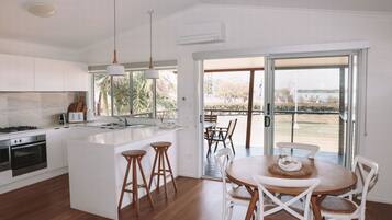 Two Bedroom Waterfront Villa | Premium bedding, pillow-top beds, iron/ironing board, free WiFi