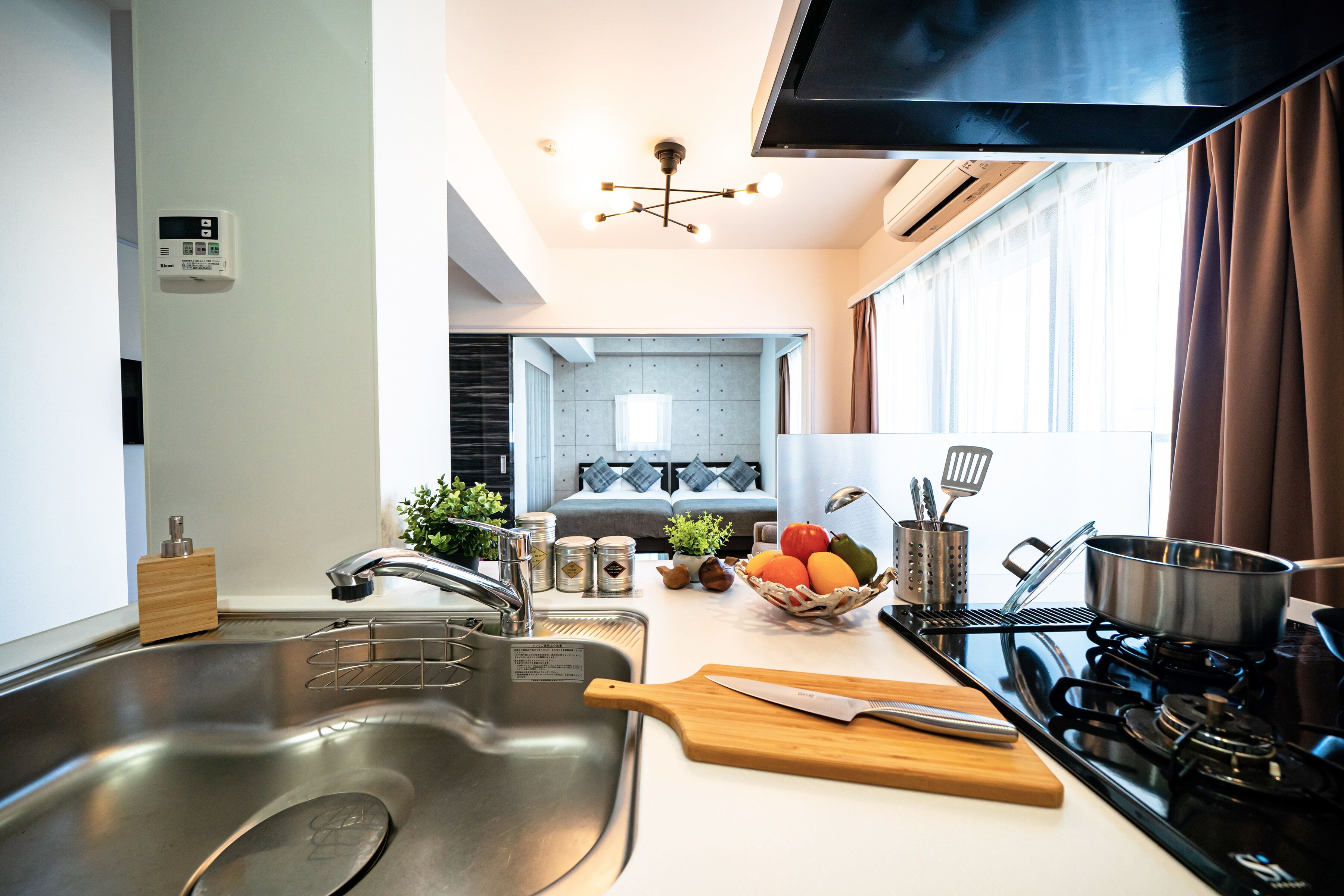 2 Bedroom Apartment | Private kitchen | Fridge, microwave, stovetop, electric kettle