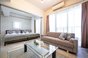 Appartement Familial, 2 chambres, non-fumeurs, cuisine | Bureau, espace de travail pour ordinateur portable, rideaux occultants