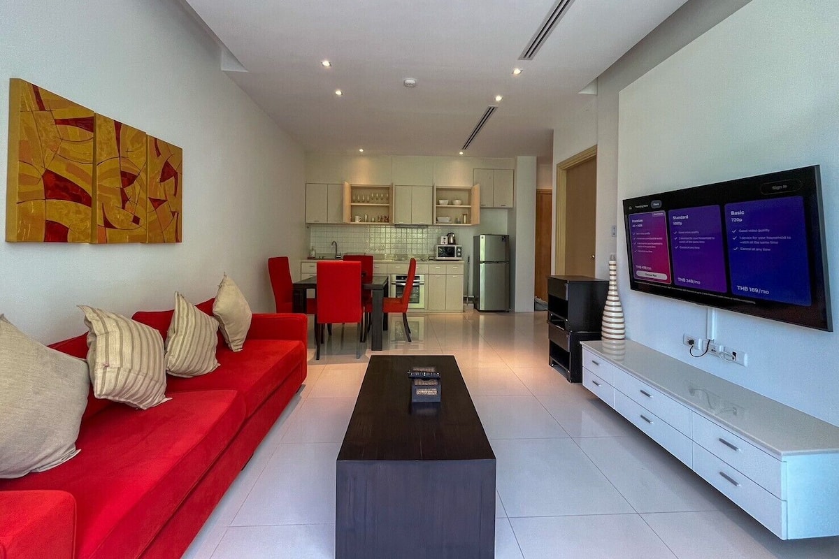 Standard Apartment, 1 Bedroom, Terrace, Mountain View | Living area | TV, DVD player
