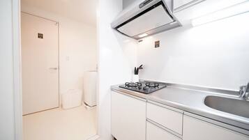 1 Bedroom Apartment (Up to 7 People) | Private kitchen | Fridge, microwave, stovetop, electric kettle