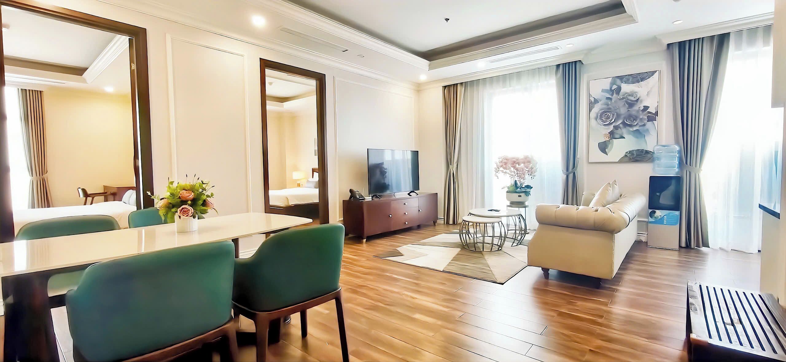 Standard Apartment, 2 Bedrooms | Living area | 40-inch Smart TV with digital channels, TV
