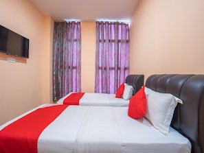 Deluxe Twin Room | Bed sheets - Sz Hotel (Lumut)