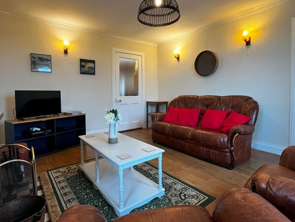 TV, fireplace, DVD player