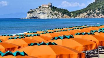 Plage à proximité, parasols