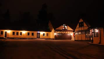 Front of property – evening/night