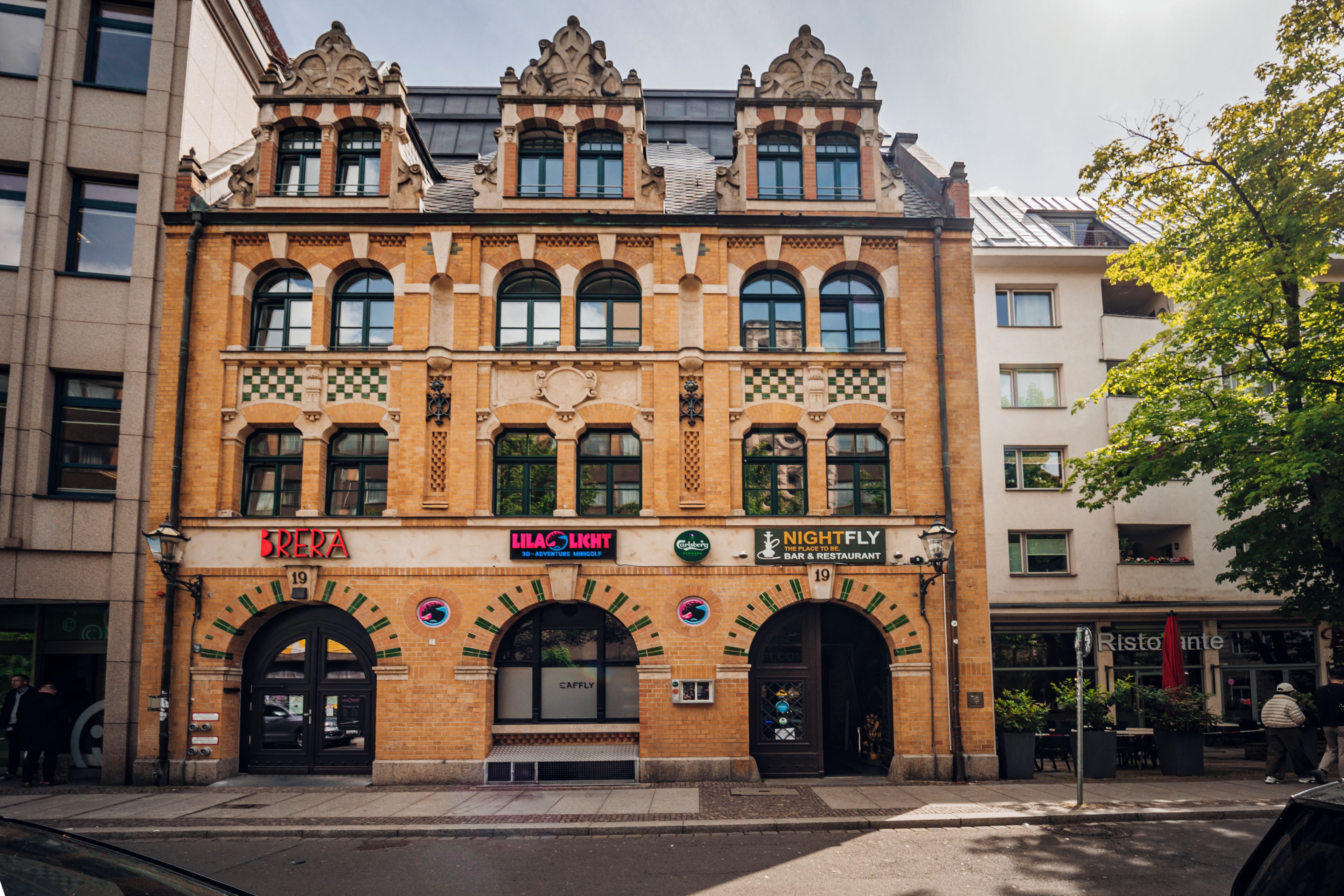 Overnatningsstedets facade