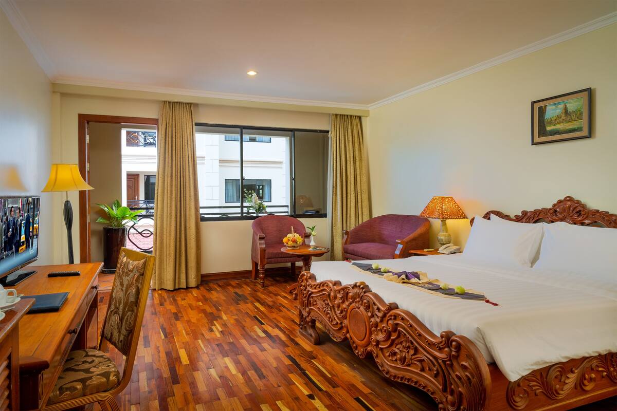Deluxe Double Room, Balcony, Pool View | View from room