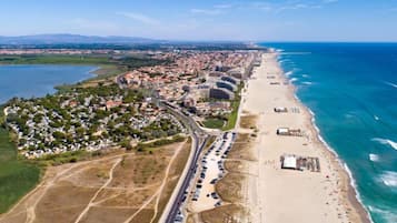 Vlak bij het strand