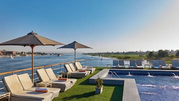 Outdoor pool, a rooftop pool