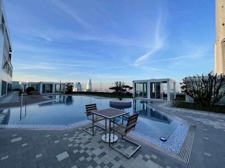 Seasonal outdoor pool. Badam d'Art Boutique Hotel