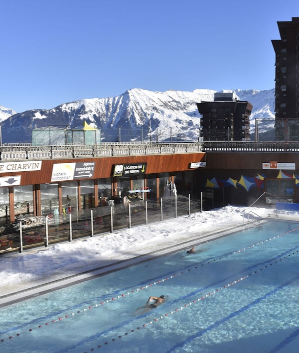 A heated pool