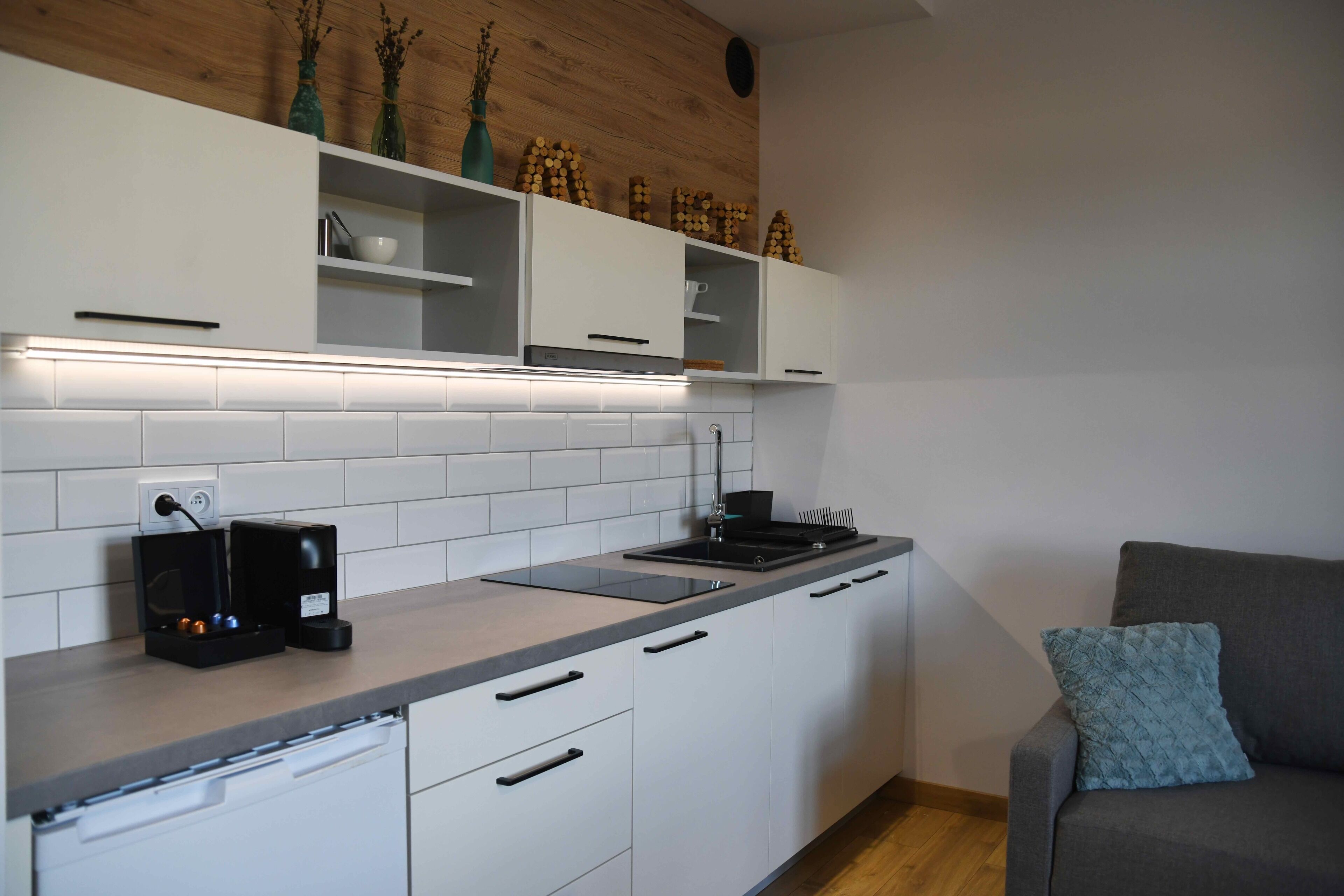 superior apartment | private kitchenette | electric kettle, freezer