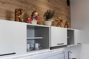 Superior appartement | Privékitchenette | Een waterkoker, een diepvriezer