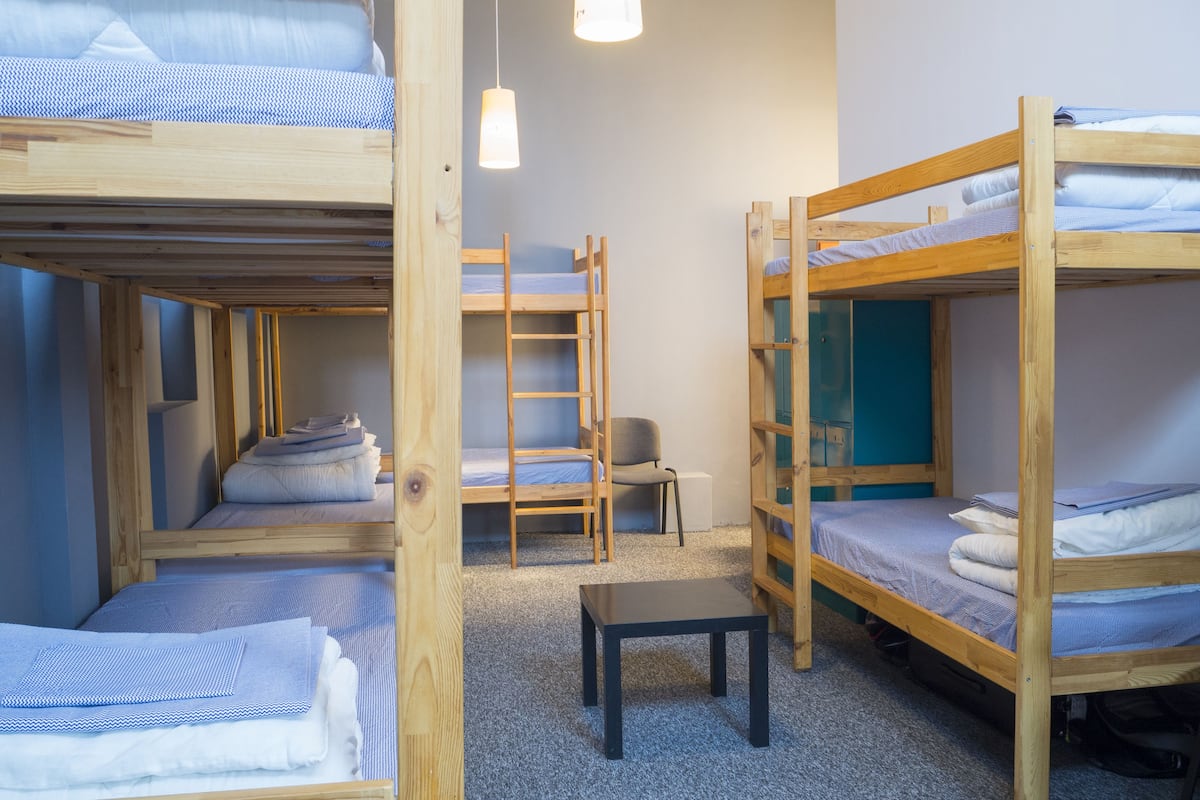 Shared Dormitory, Shared Bathroom (10 people) | Iron/ironing board (on request), WiFi (free), bed sheets