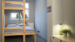 Triple Room, Shared Bathroom | Iron/ironing board (on request), WiFi (free), bed sheets - Music Hostel Rewolucji (Lodz)