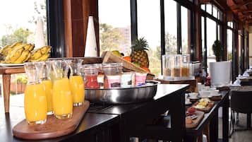 Daily buffet breakfast for a fee