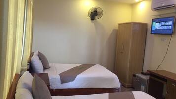 Desk, iron/ironing board, free WiFi, bed sheets