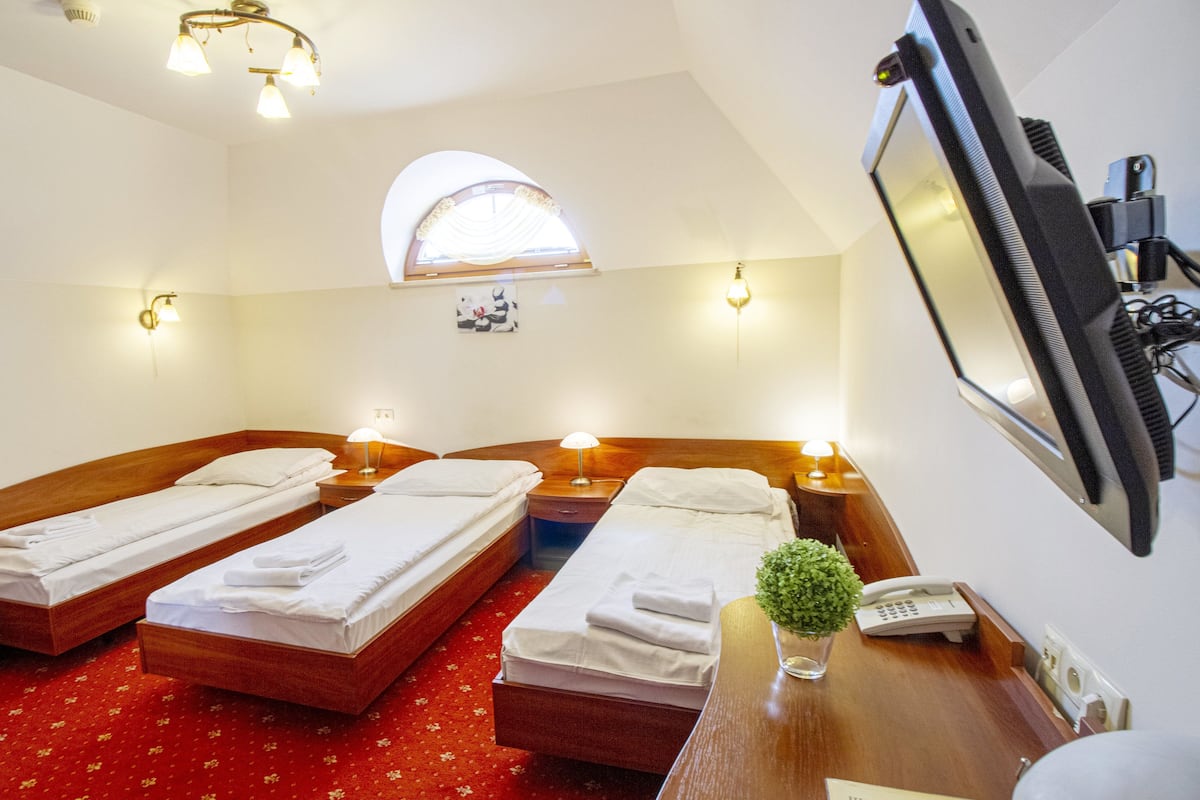 Triple Room | Desk, iron/ironing board (on request), free WiFi, bed sheets