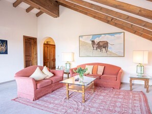 Télévision, cheminée, lecteur de DVD